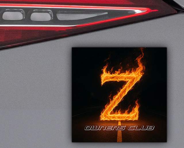 "Z OWNERS CLUB" badge